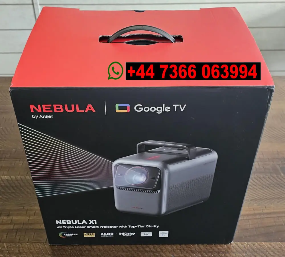 Vendas superiores de QZ!!! NEBULA X1 |   Projetor laser triplo 4K |   3500 ANSI LUMEN |   4K UHD |   TV GOOGLE