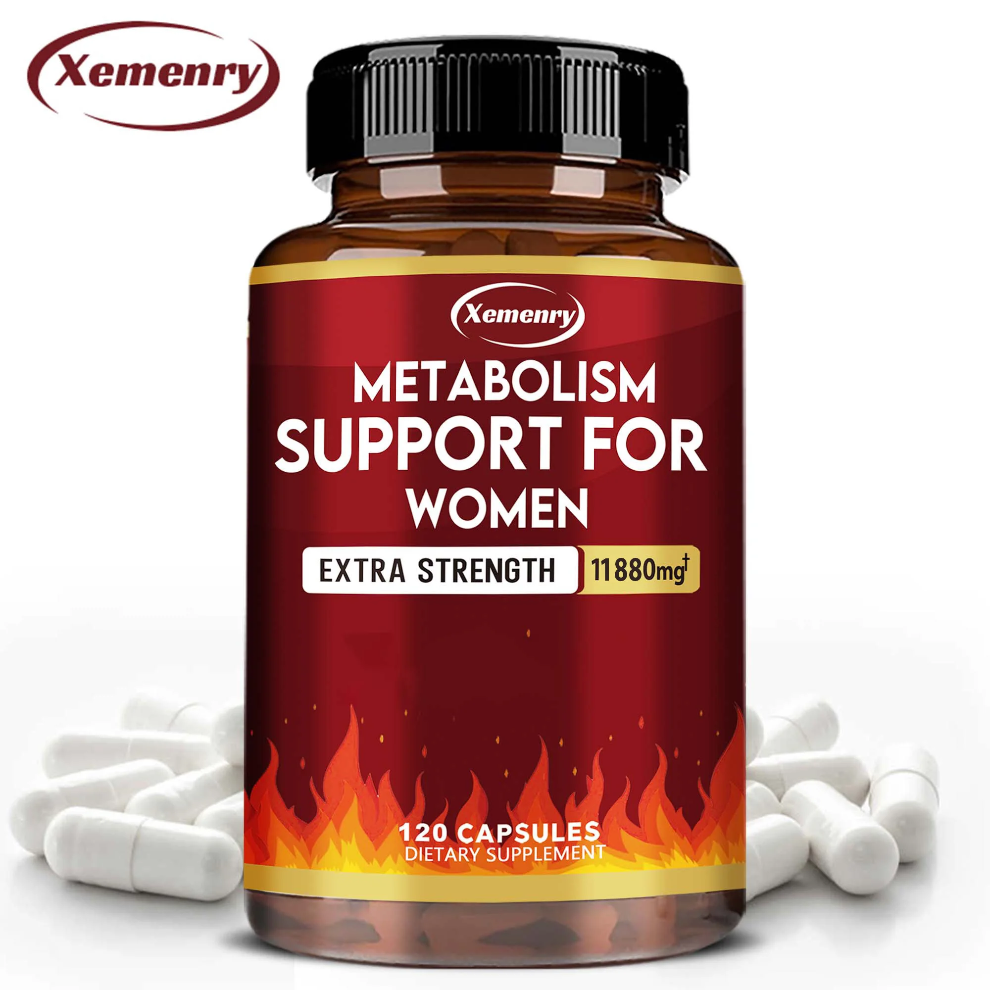 Metabolism Support for Women - Promote Fat Metabolism, Reduce Abdominal Fat, Suppress Appetite - 120 Capsules