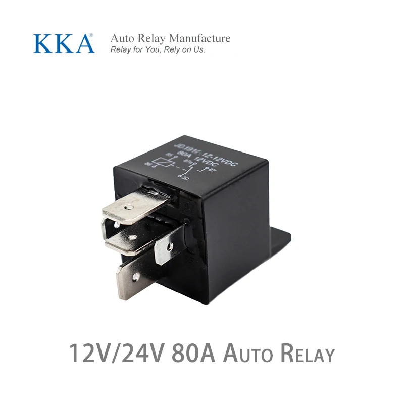 [5PCS/PACK] 30A Automotive Relay with Fuse 12V/24V 4pin/5pin, 40A Auto Relay, 80A Car Relay for Car Motor Boat Auto Vehicle