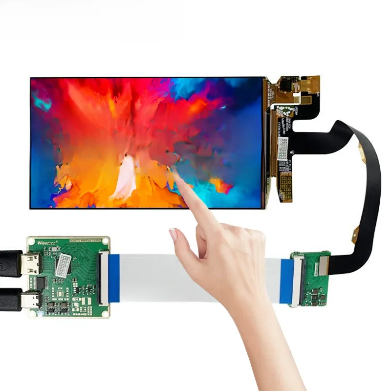 AM-OLED 5,5 inch 1920x1080 OLED-scherm IPS FHD 1080x1920 multi-touchscreen Raspberry Pi-display 60Hz driverkaart - afbeelding 2