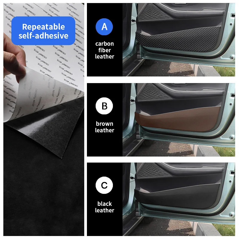 for Toyota Corolla Auris Hatchback E210 2022 2019~2023 Car Door Sill Anti Kick Pad Protection Side Edge Film Protector Sticker