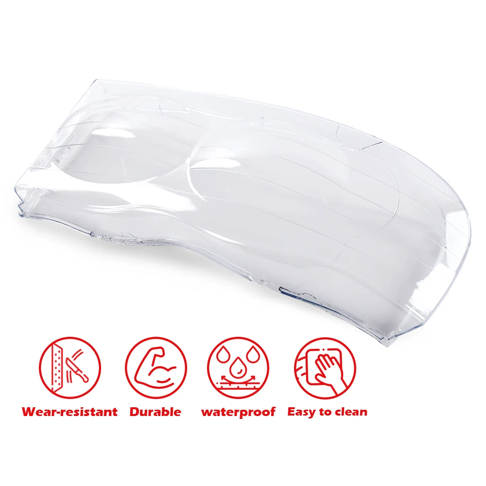 غطاء عدسة المصباح الأمامي واضح صالح ل 2002-2009 دودج رام 1500 2500 3500 مقاومة للاهتراء سهلة التنظيف مقاوم للماء متين