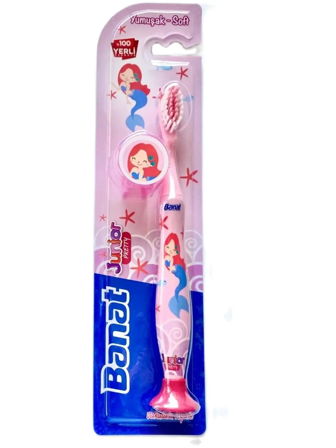 Banat Junior Pretty Kids Toothbrush, Vacuum Foot