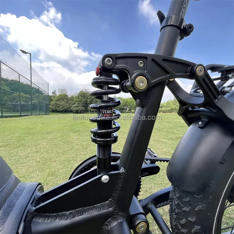 Bicicleta Elétrica Lantu de Alta Qualidade 20 Polegadas 800W Dobrável com Sensor de Torque