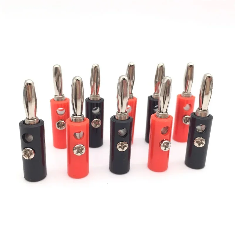 10 szt. Głośnik Audio drut wtyczka bananowa złącza 4mm Adapter prawdziwe wejście kabla — zdjęcie 2