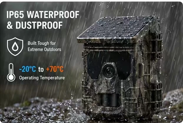 Solar Wildlife 50MP 4K Video Trail Camera with Night Vision 0.3s Motion Activated Waterproof for Outdoor Hunting Garden Monitori 6 Solar Wildlife 50MP 4K Video Trail Camera with Night Vision 0.3s Motion Activated Waterproof for Outdoor Hunting Garden Monitori 6