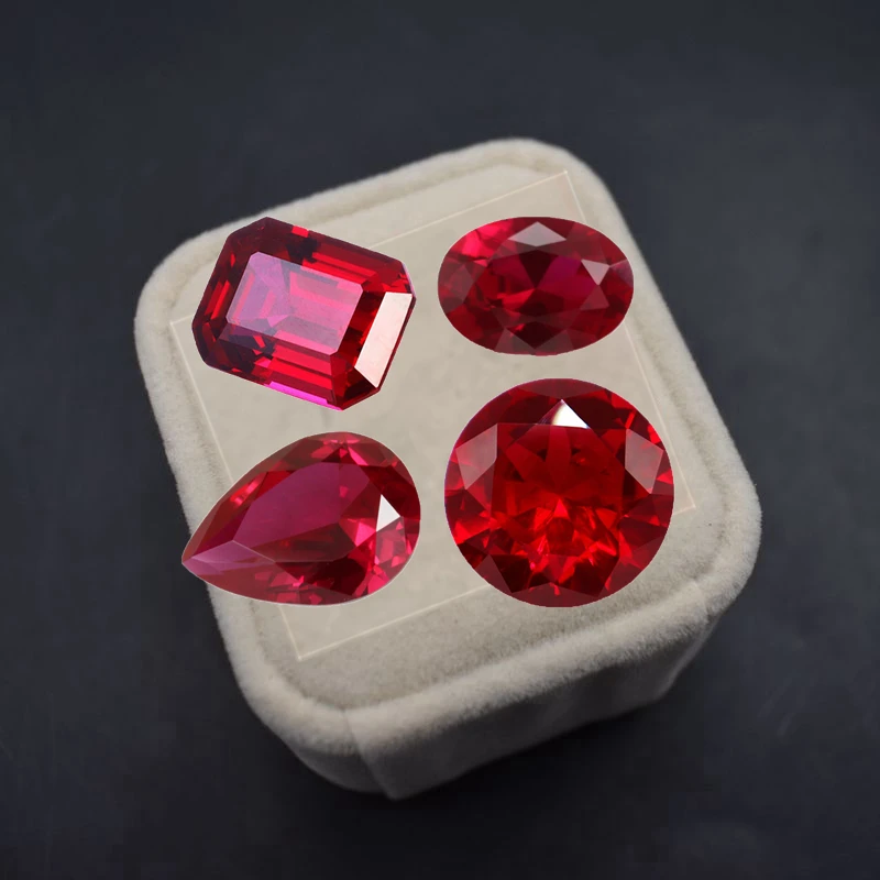 

Large Pretty Ruby Gem Natural Mined Fluorescent Ruby UV Tested VVS Gemstone Brilliant Cut Gems Stone For DIY Jewelry Charms