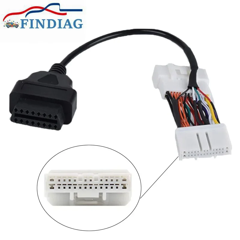 OBD2 Connector for Tesla Model 3 12/20/26Pin OBD Diagnostic Car Tools Male Female to 16Pin  Cable for Tesla Model Y Auto Adapter