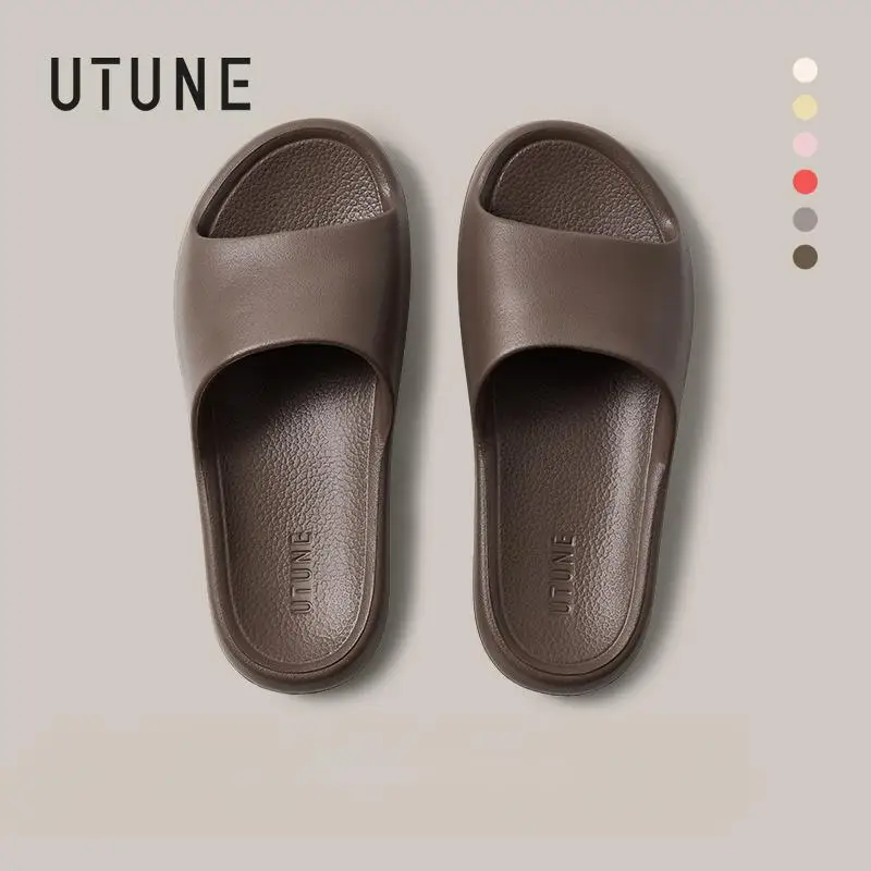 

UTUNE Retro Slippers For man and woman Silent Simple Fashion Indoor Anti-slip Soft Lightweight women's sandals summer 2026