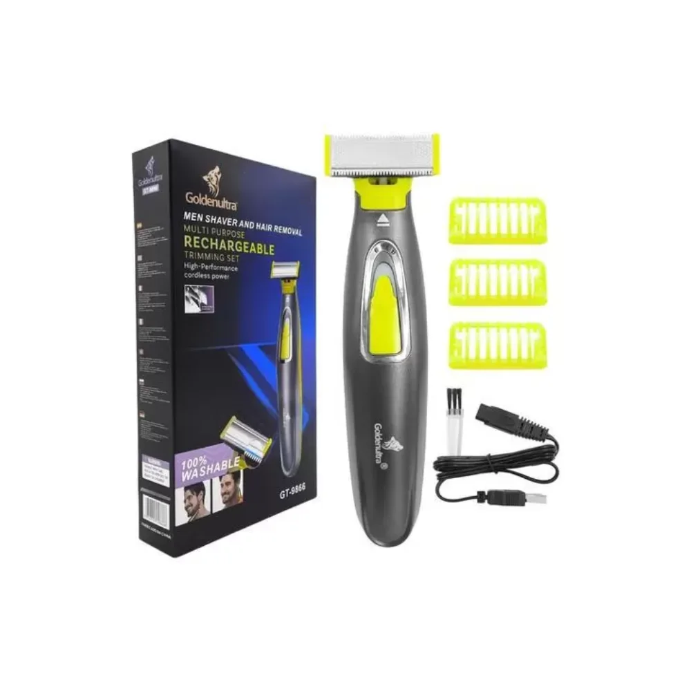 Barbeador Elétrico OneBlade GT-9866: A Escolha Prática para Cabelos Curtos, Barbas e Contornos em Qualquer Condição