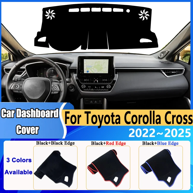 

Dashboard Cover Dash Mat for Toyota Corolla Cross XG10 2022~2025 Pad Anti-slip Cushion Anti-UV Sunshield Car Accessories Sticker