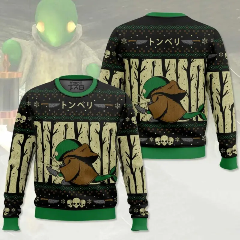 Tonberry Chef’s Knife Ugly Sweater Funny Holiday Party Pullover Xmas Jumper for Men Women Kids Christmas Sweater Gift 2026