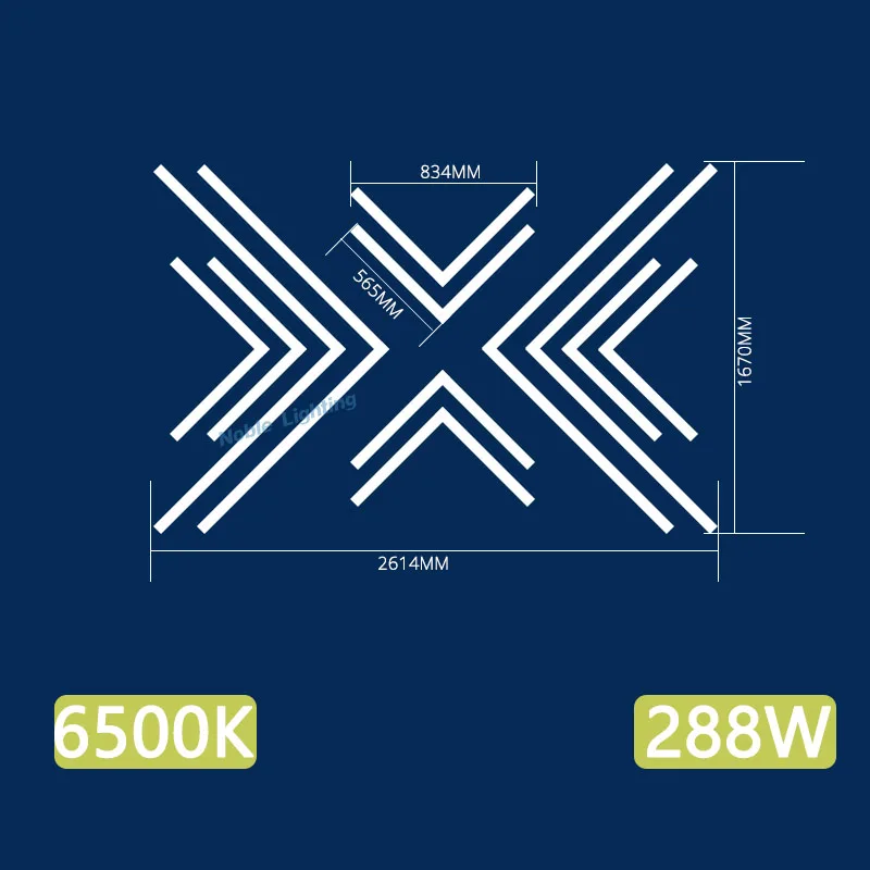 Zeshoekige LED-verlichting 6500K Daglicht Honingraat Plafondlamp Hoog Helder voor Garage Werkplaats Auto Detail Studio Home Gym Verlichting