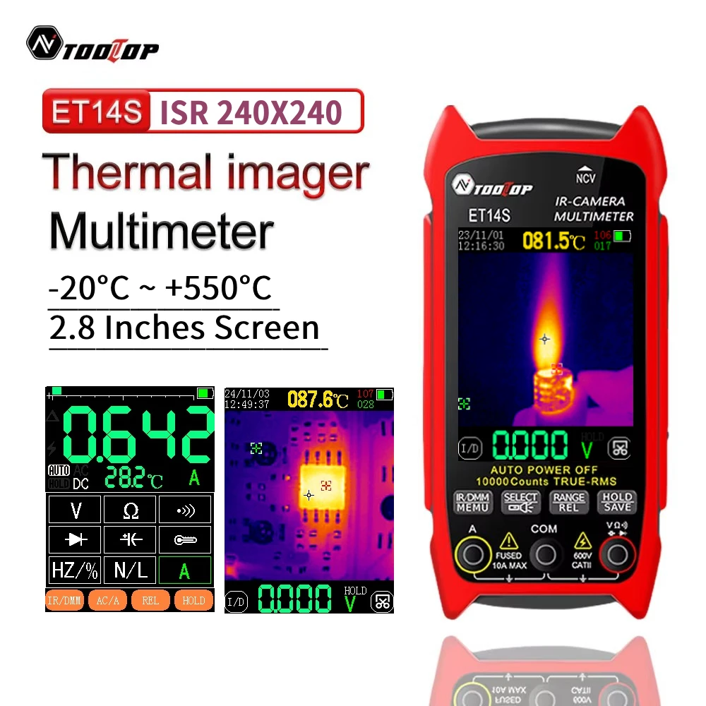 המצלמה התרמית TOOLTOP ET14S עם עד 25Hz – חווית תצפית מתקדמת עם Piexls 240x240