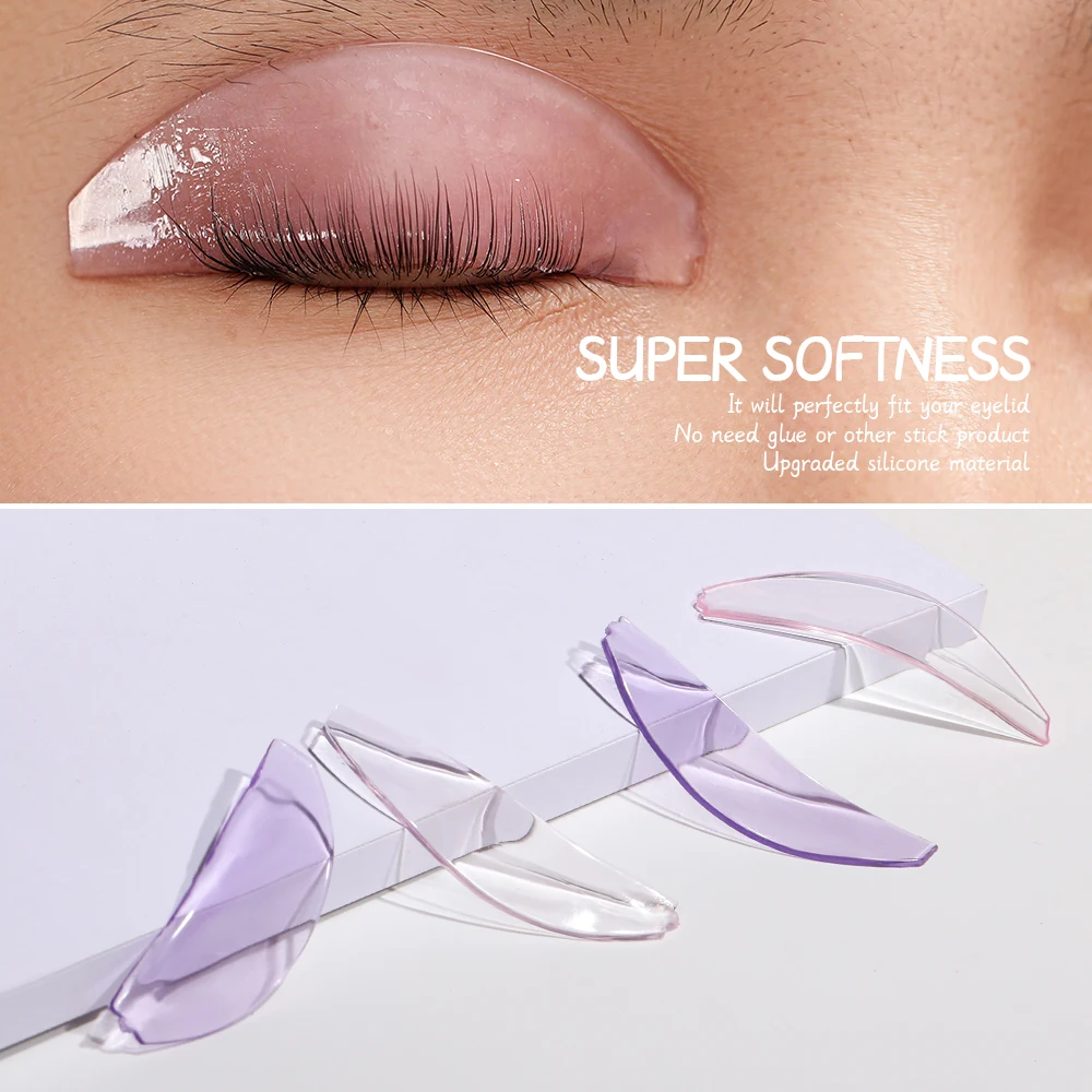 1 Para Wielorazowych Podkładek do Liftingu Rzęs, Ultracienkie Miękkie Osłonki do Liftingu Rzęs do Trwałej lub Koloryzacji Rzęs