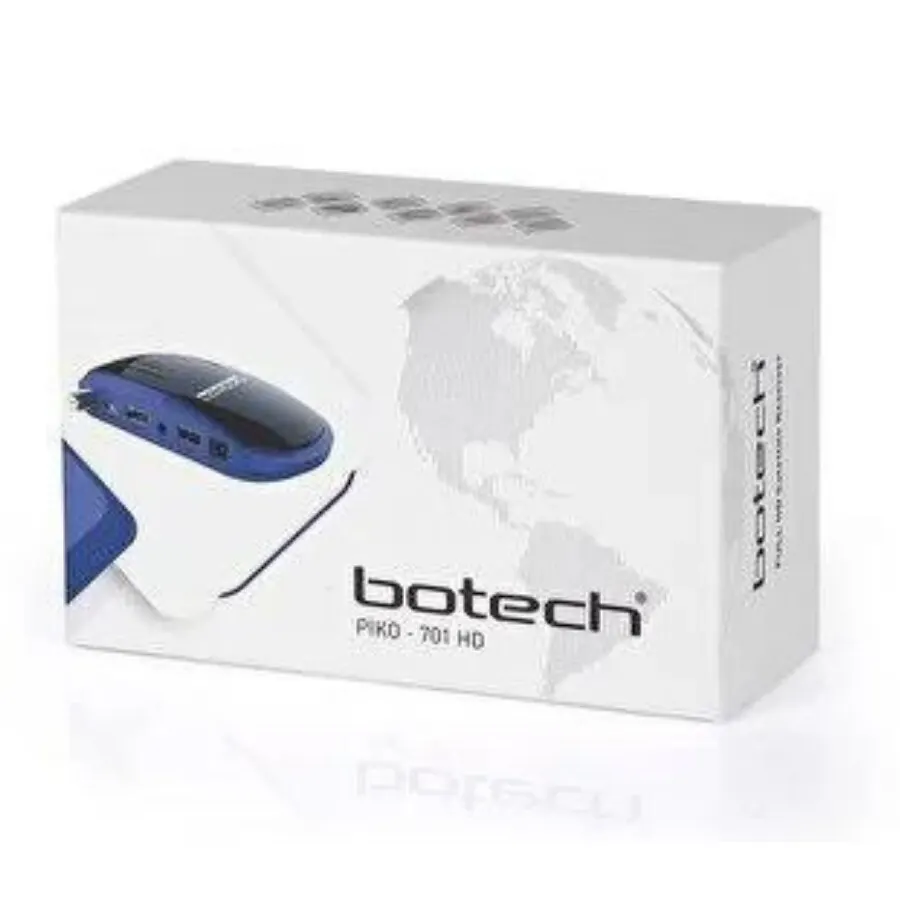 Botech Piko 701 Full Hd Mini Satellite Receiver Funcam 1 year HDMI USB 2.0 Port DVB-S /DVB-S2Compatible PAL/NTSC Funcam Server