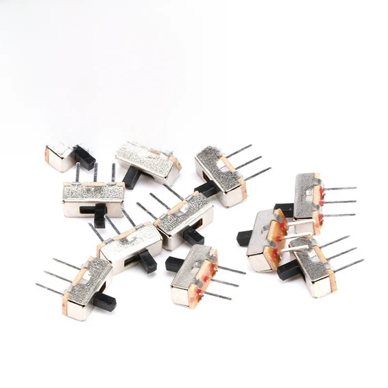 20 sztuk SS12d00G3 przerywacz on-off mini przełącznik suwakowy SS12D00 3pin 1P2T 2 pozycja wysokiej jakości przełącznik dwupozycyjny długość uchwytu: 3 MM — zdjęcie 2