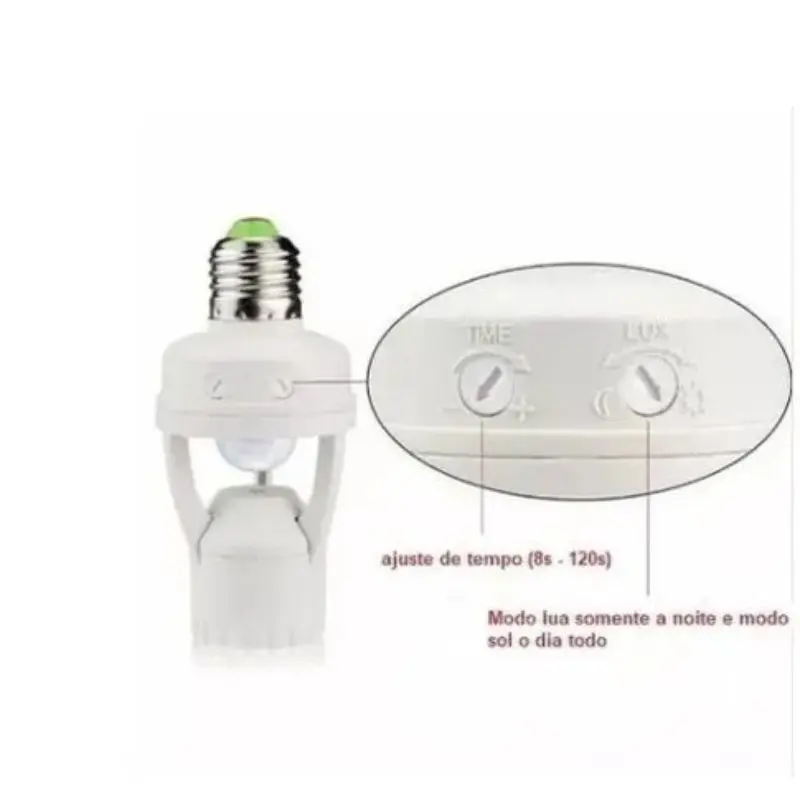 Presence Sensor With Photocell For Socket Lamp