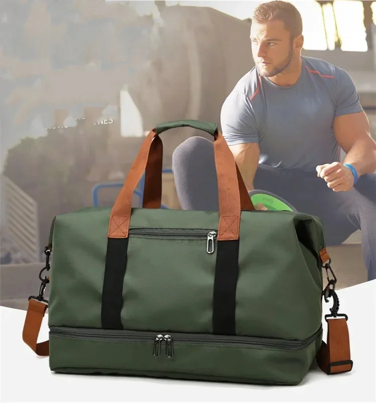 Podróżna torba na siłownię Bagaż na krótkie dystanse Przenośne torby fitness Torba na ramię Crossbody Torba na klatkę piersiową Torebki Duffle Carry On Weekender Bag — zdjęcie 2