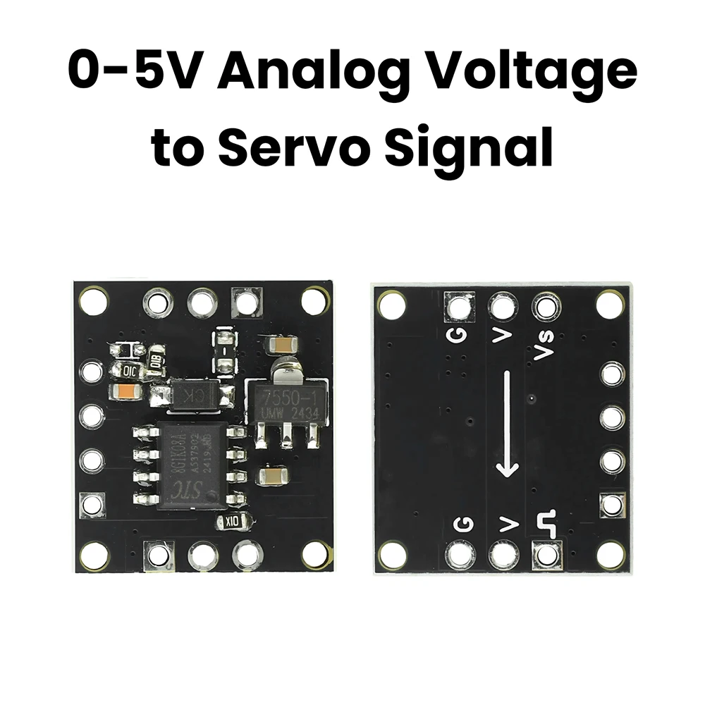 PWM Signal Output Module Converts 0-5V Analog Voltage to Servo Signal for RC Model Drone Stable Reliable Circuitry