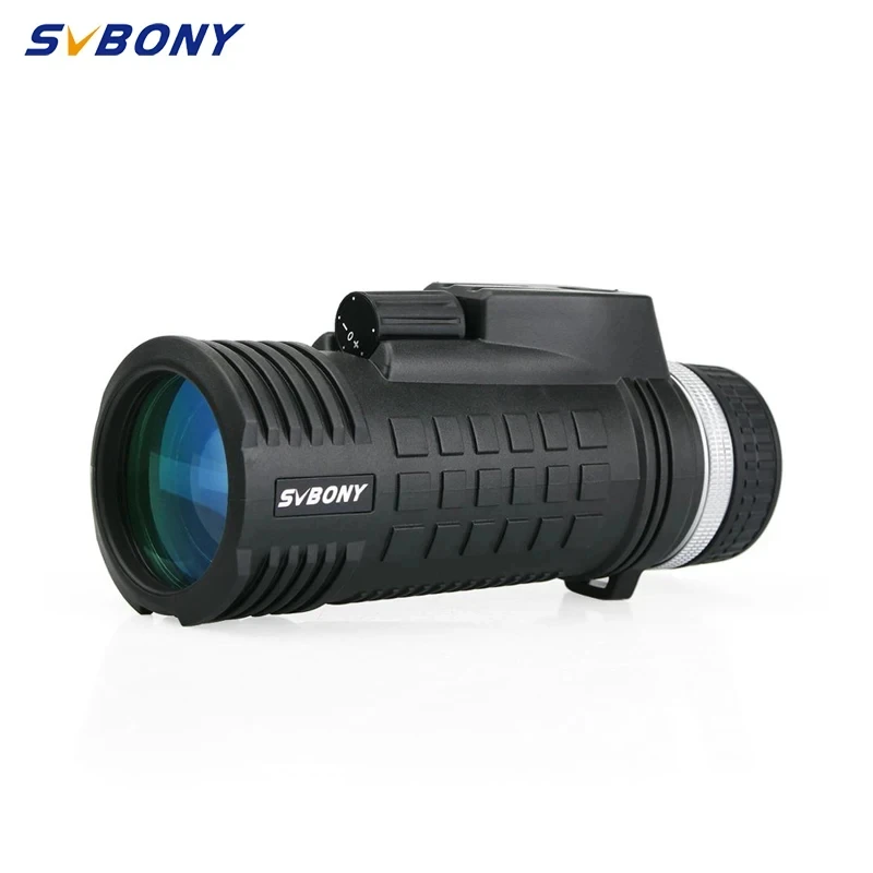 SVBONY SV42 Monocular Telescope Built-in Compass Rangefinder, 8x42 Monocular Compact Monocular, Single Hand Focus for Birdwatch