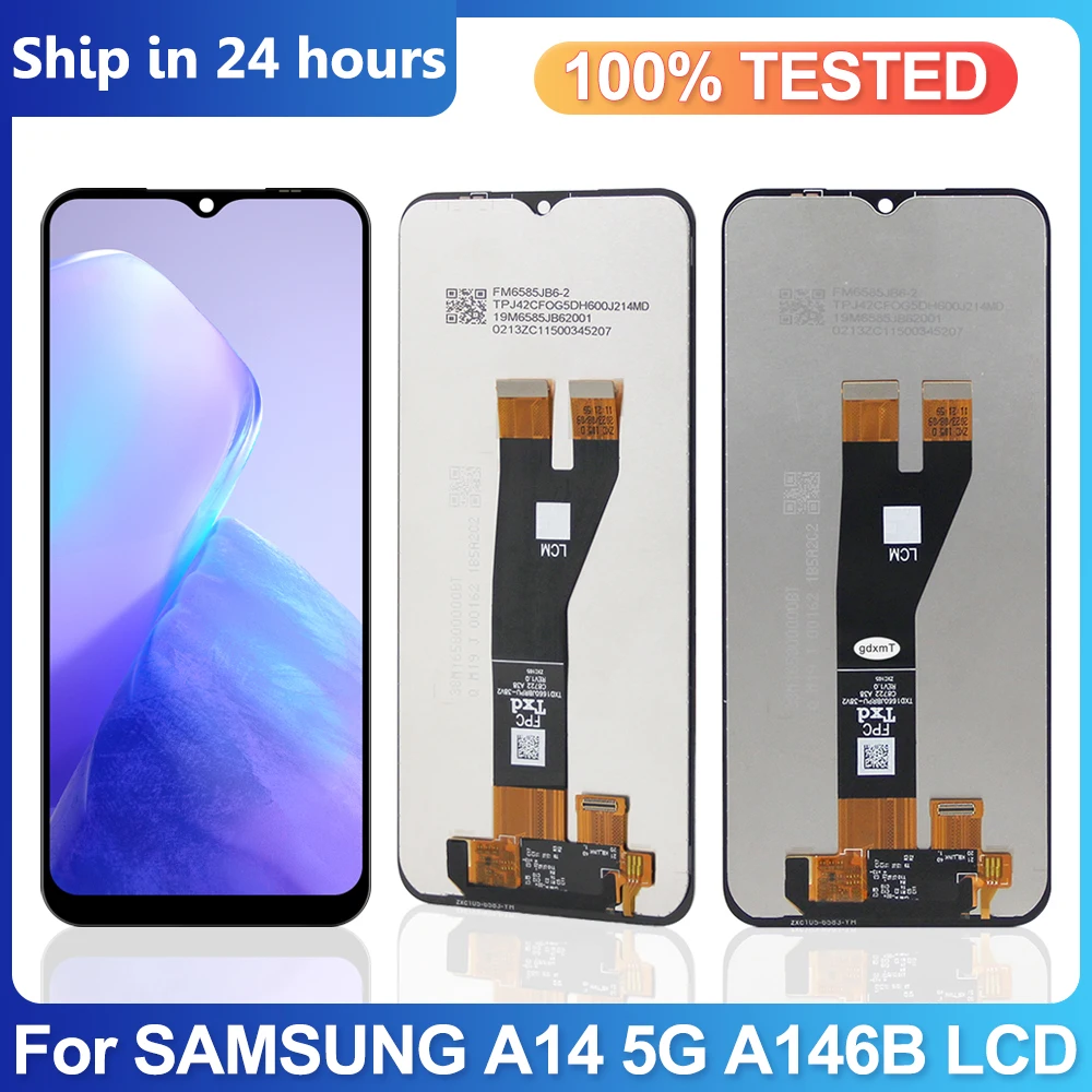 

6.6" 100% Tested For Samsung Galaxy A14 5G LCD Display Touch Screen assembly For Samsung A14 A146 A146B LCD Display With Frame