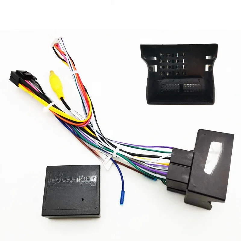 Adaptador de cablagem quadlock com decodificador de ônibus CAN, para Peugeot 208 2008 3008 308 408
