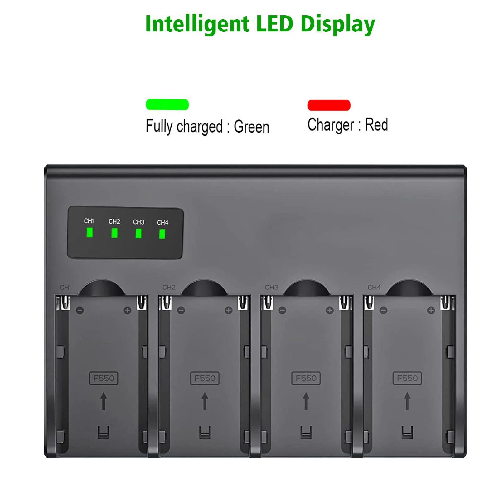 

4slot Decode Not Decode Universal Charger F970 F750 Sony Camera Battery For NP-F550 NP-F770 NP-F750 NP-F970 NP-F960 NP-F950 etc.