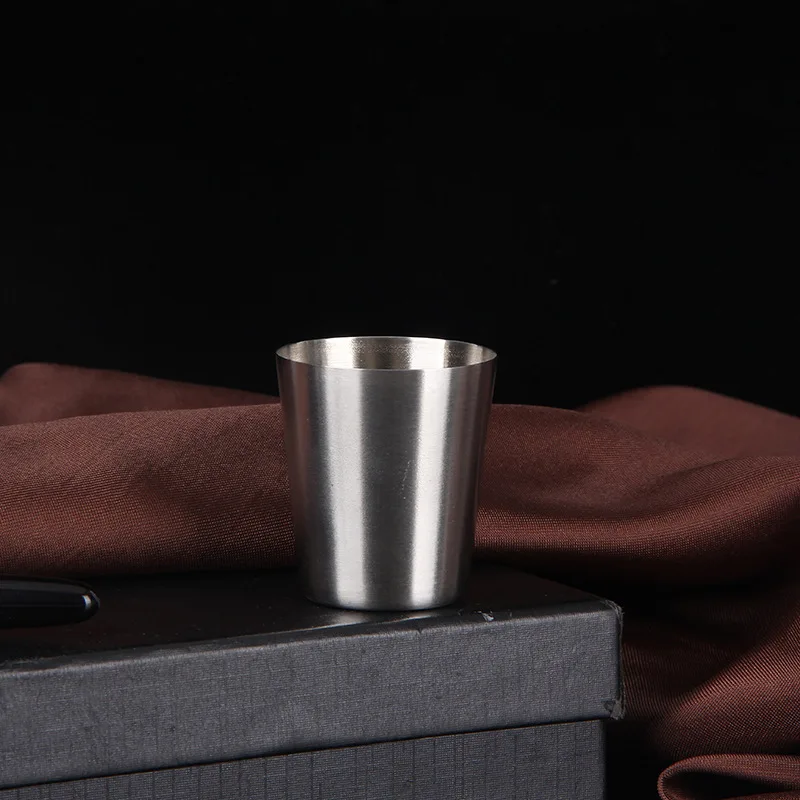 30ml Stainless Steel Cups for Camping Travel Portable Outdoor Metal Beer Wine Cup Coffee Tumbler Tea Milk Mugs Drinkware