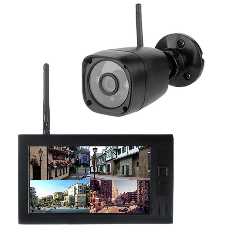 Sysd Draadloos Bewakingssysteem 7 Inch Monitor Beveiligingscamera Record Video Baby Camera - afbeelding 2