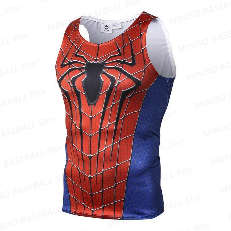 New Summer Marvel Superhero Spider-Man Parker Boy Casual Sports Vest 3D Printed Sports Top KID/Adult Quick-Drying Sports Vest