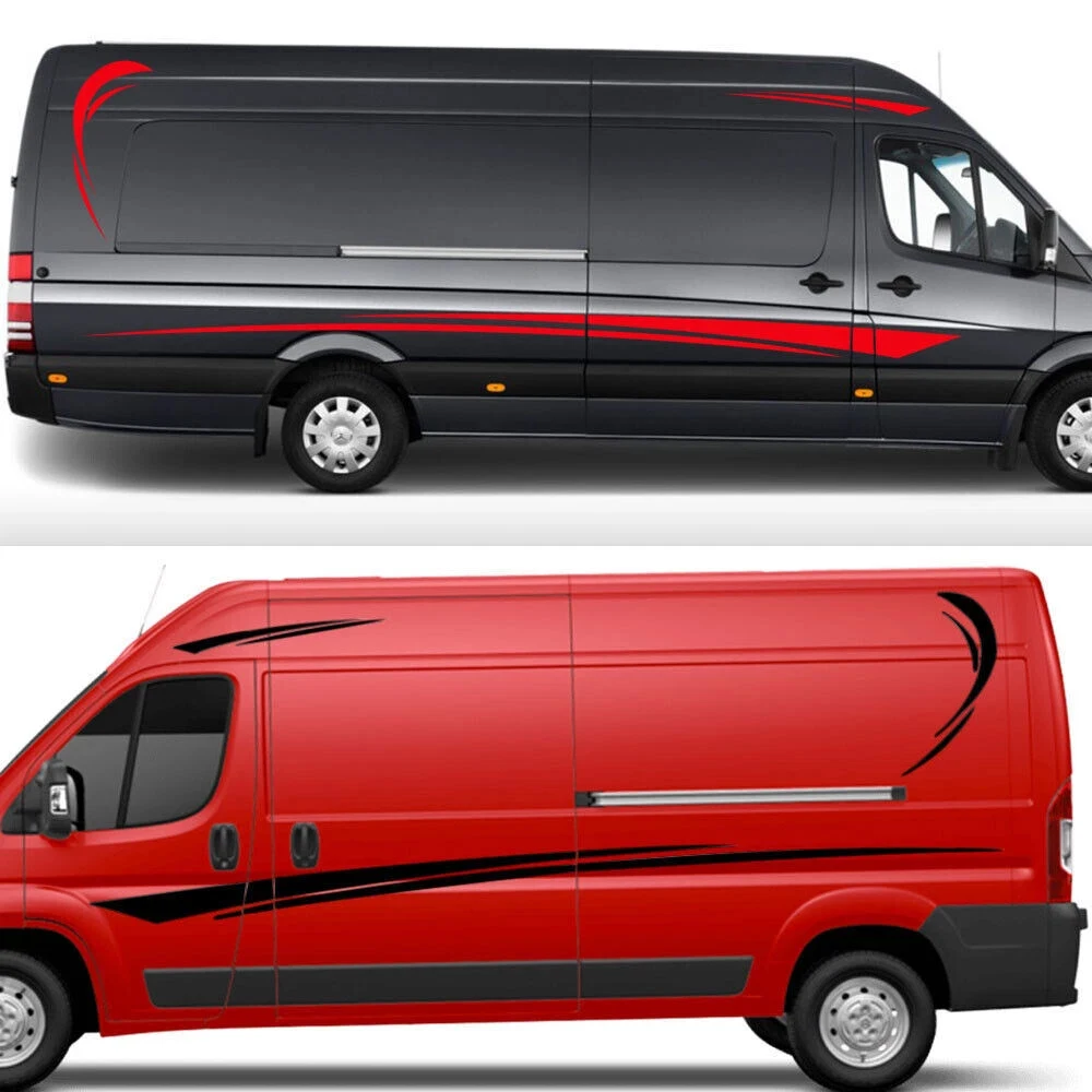 Car Stickers Graphics Camper Van Decals For Peugeot Boxer Citroen Jumper Fiat Ducato 2006-2021 Motorhome Tuning Accessories view 4