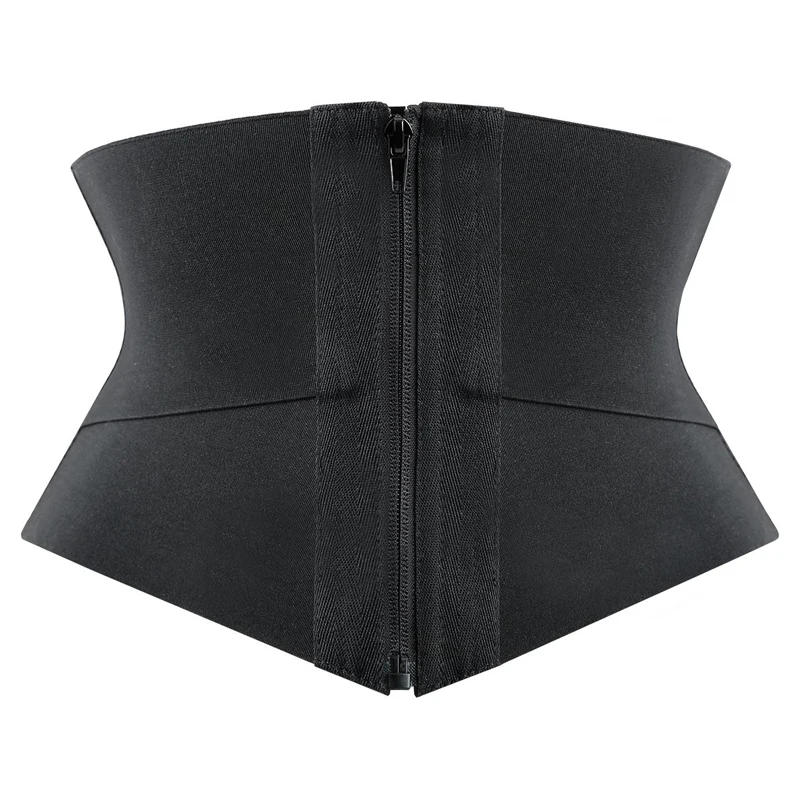 

Sexy Women's Underbust Waist Trainer Corsets Hourglass Workout Tummy Control Body Shaper Black Girdle Waist Cincher Short Torso