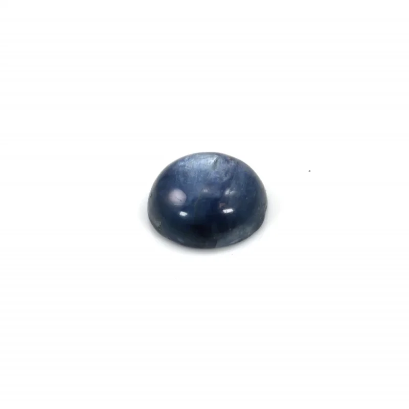 1PC Kyanite Cabochon Cab Round Shape Flat Back Natural Dome 8mm For Making Jewelry DIY Ring Earring Necklace image 3