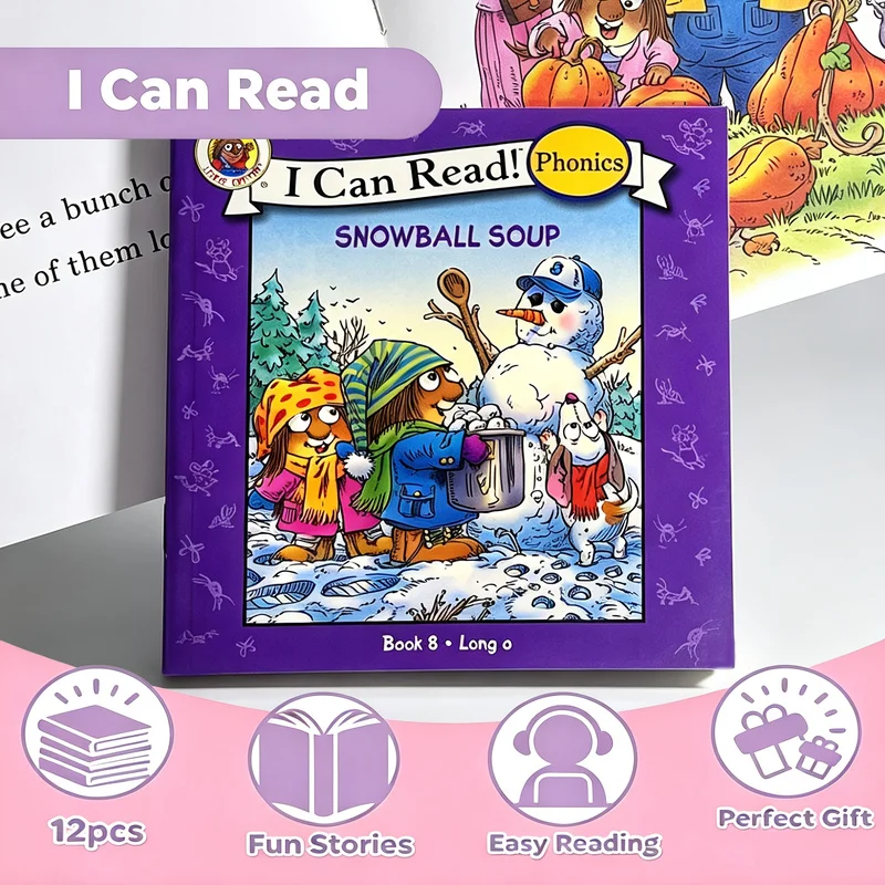 I Can Read My First Grammar Book 12-Book Set Phonics + Simple Sight Words Practice Family Language Development + Kindergarten Teaching | Ages 3+ Children’s Books Christmas Gift Perfect Gift Set