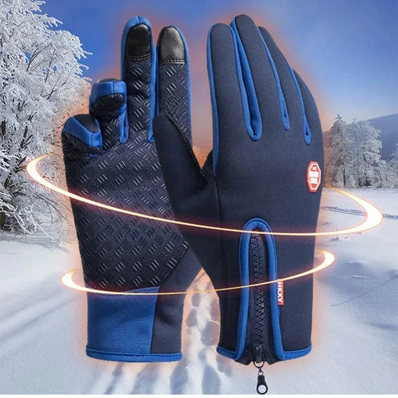 AliExpress Winter Thermal Warm Full Finger Gloves Touchscreen Unisex for Outdoor Sports Cycling Bicycle Ski Camping Motorcycle Gloves