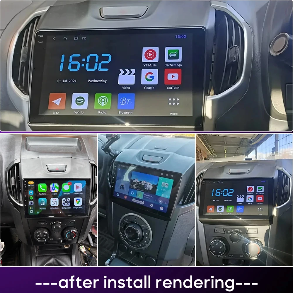 For Isuzu Dmax MuX 2012-2020 Apple Carplay Android 16 Car Stereo Radio Video Player GPS WIFI Multimedia Player 5G Wifi No 2din