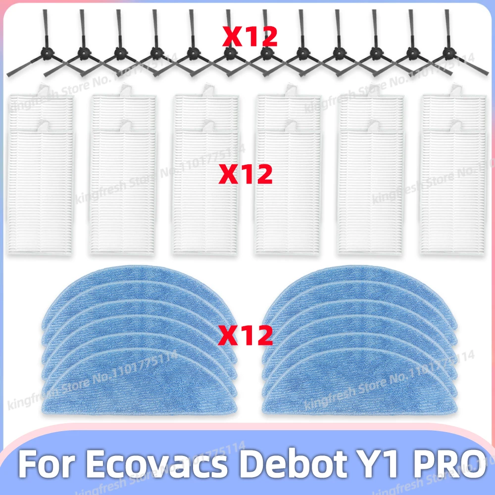 Fit For ECOVACS DEBOT Y1 PRO, YEEDI Y1 PRO Vacuum Parts Side Brush Hepa Filter Mop Cloth Accessories