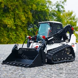 LESU 1/14 Aoue-LT5 crawler Bobcat skid steer loader small bulldozer engineering hydraulic machinery model