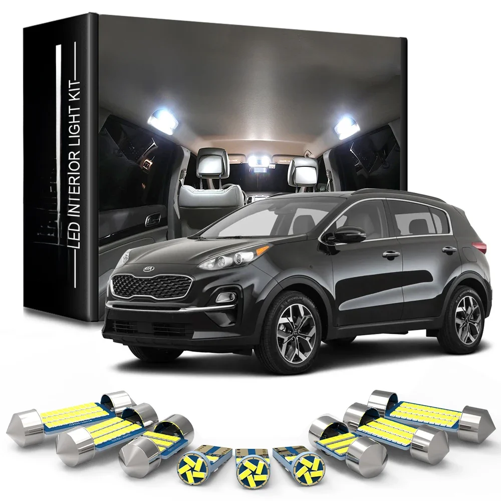 AENVTOL Canbus Interior Lighting LED For KIA KR Sportage QL SL JE KM NB 1994-2011 2012 2013 2014 2015 2016 2017 2018 2019 2020