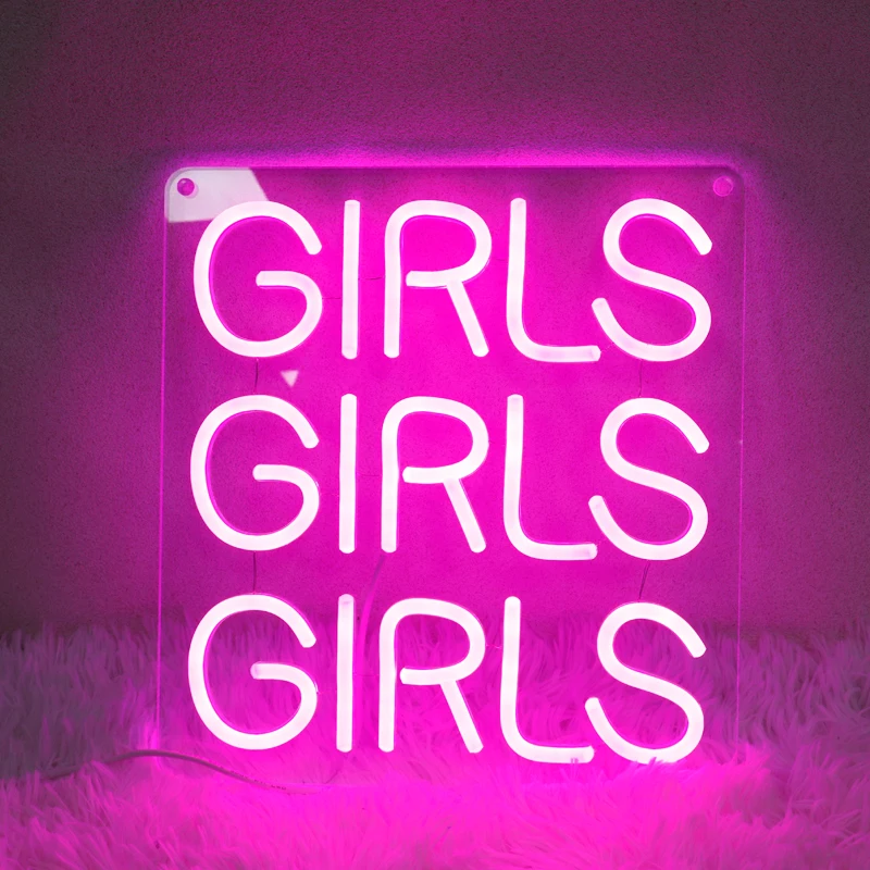 

Neon Signs Girls Beer Bar Home Art Neon Light LED Neon Lights Sign with Dimmer for Bedroom Office Hotel Pub Cafe Recreation Room