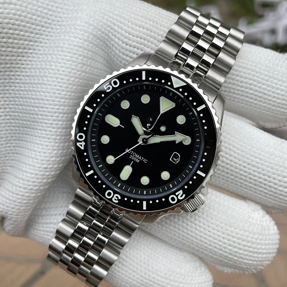 Mechanisch horloge voor heren STEELDIVE SD1973 Japan NH35 Automatisch uurwerk Keramische bezel 200M Waterdicht Klassiek Duik Kleine Abalone - afbeelding 2