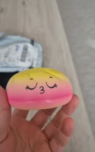 Premium Squishies Dumpling Bun Toy, Slow Rising PU Dumpling Stress Ball, Safe Non-Toxic Stress Relief Fidget Toy for Home photo review