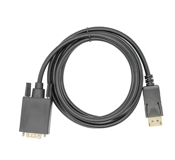 DisplayPort to VGA Male Cable, 1,80 Meters: Connect with Quality, High Definition Transmission and Exceptional Durability