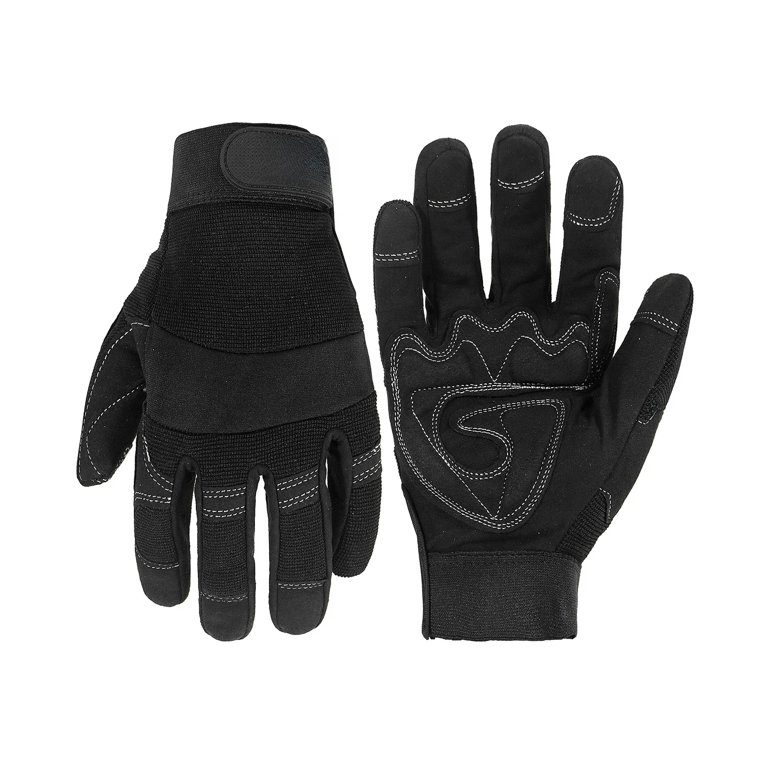 HANDLANDY Gants de travail pour hommes et femmes, gants de travail pour mécanicien utilitaire Écran tactile, gants de travail flexibles pour cour