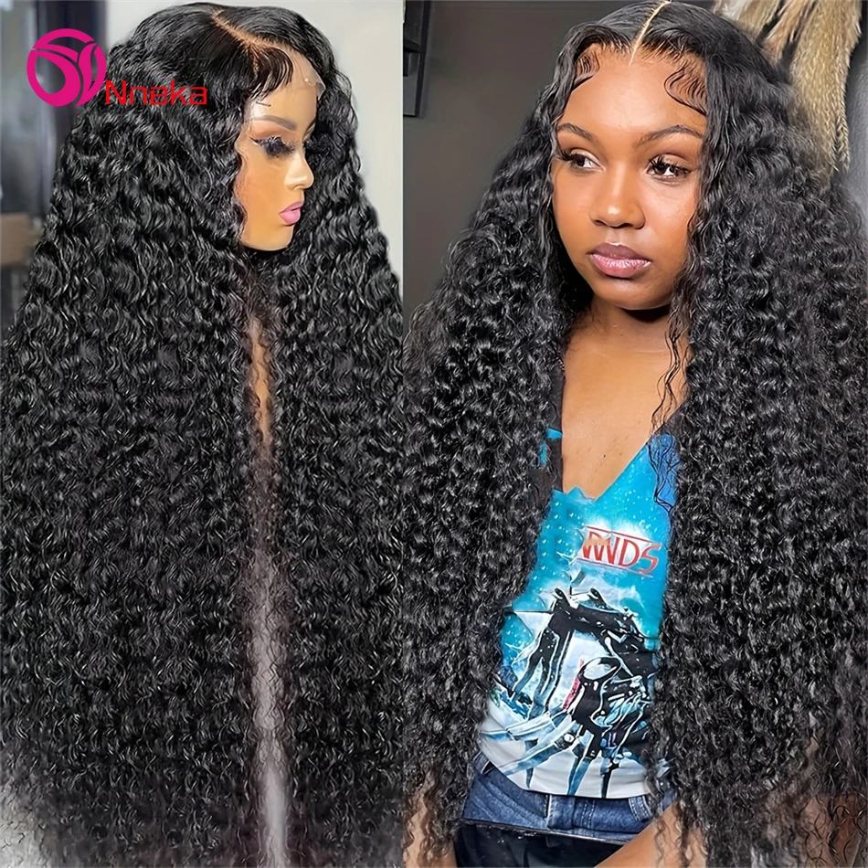 200% Density 30 38 Inch Deep Wave 13x6 HD Lace Front Human Hair Wig Loose Water Curly 13x4 Lace Frontal Wig Human Hair For Women