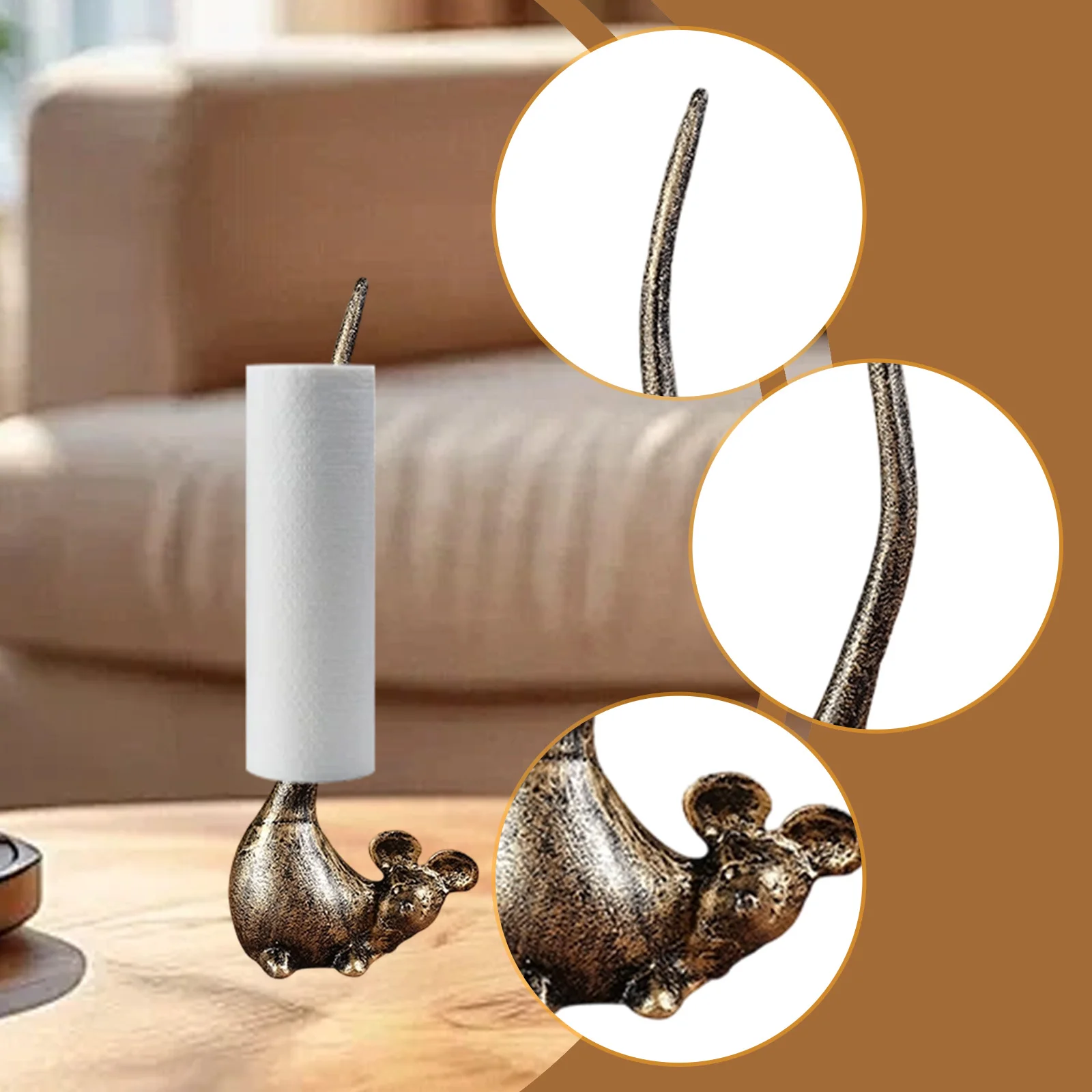 

Подставка для рулонной бумаги в виде животного, креативный держатель для бумажных полотенец, металлический органайзер для кухни, дома, столовой, квартиры, ванной комнаты