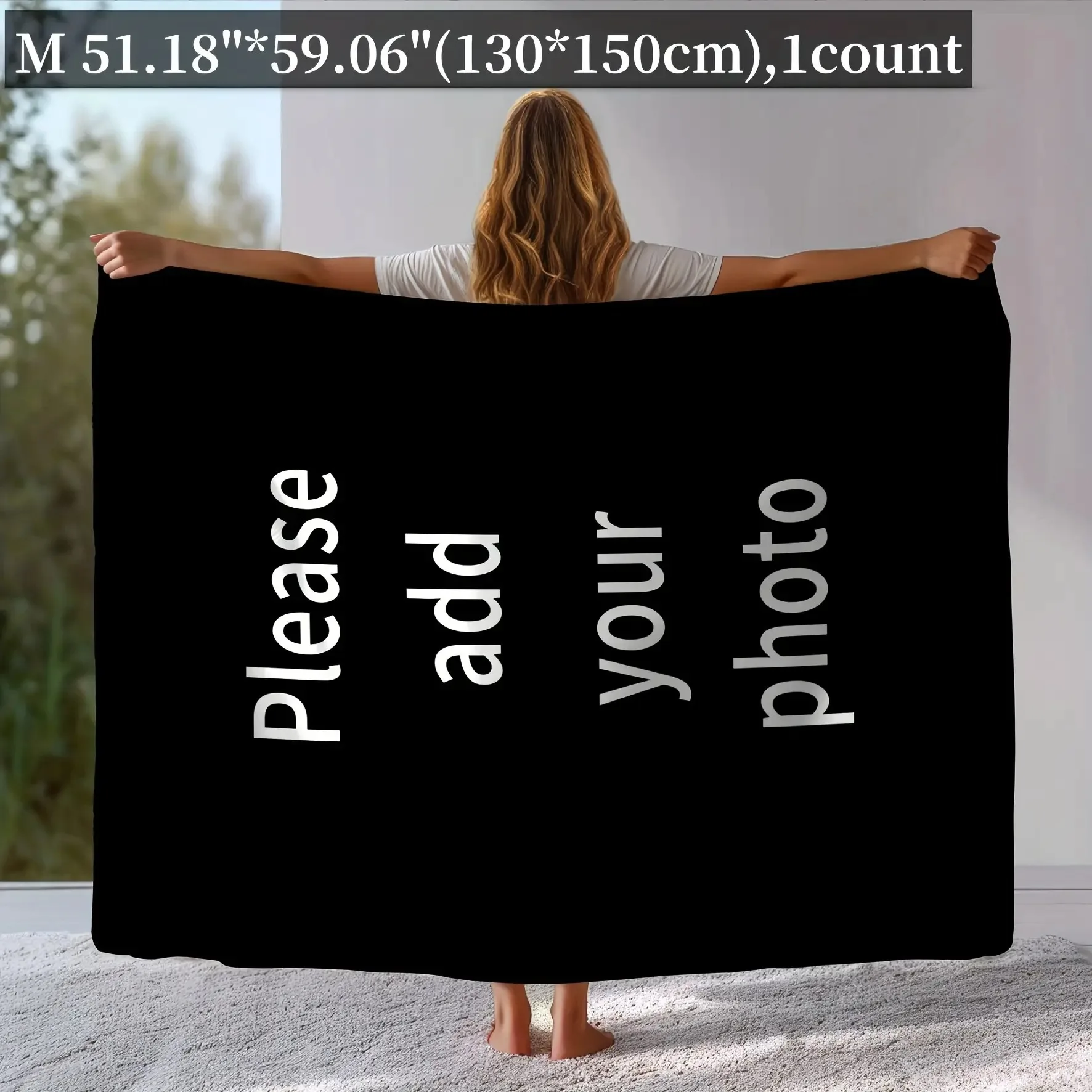 2D Custom Photo Flannel Blanket - Soft, Warm, Comfortable | Perfect for Home, Travel, and Office