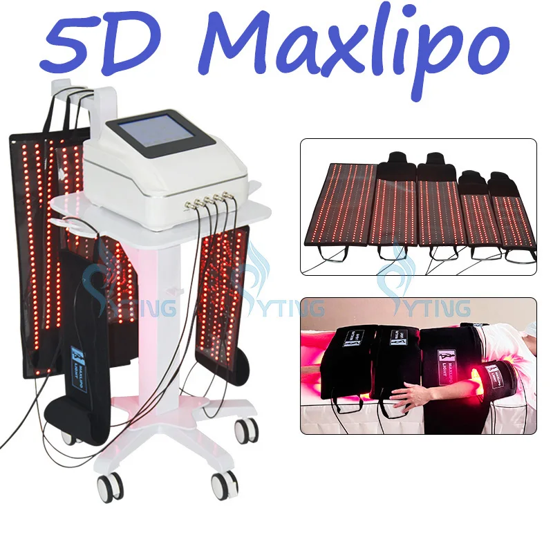 

650nm & 940nm 5D Maxlipo Lipolaser машина для похудения тела Неинвазивная машина для скульптурирования тела Таяние жира потеря веса