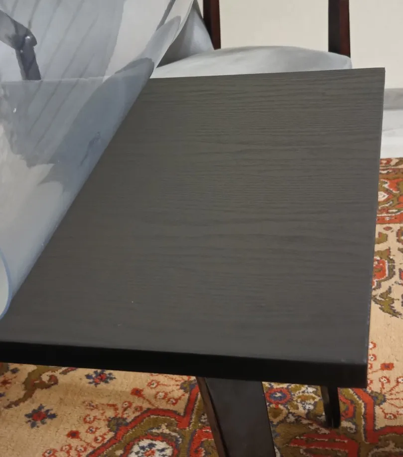 Black wood grain thickening wallpaper boeing film furniture kitchen cabinet pvc self-adhesive stickers kitchen vinyl wallpaper photo review